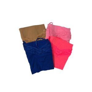 Bundle of 4 Lace Trim Camis